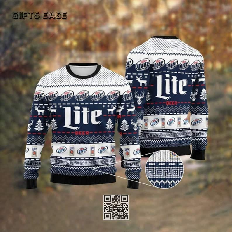 Miller Lite Time Beer Ugly Christmas Sweater Gift For Best Friends