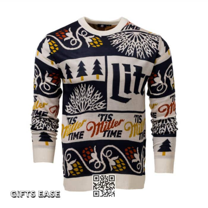 Miller Lite Beer Ugly Christmas Sweater Gift For Him