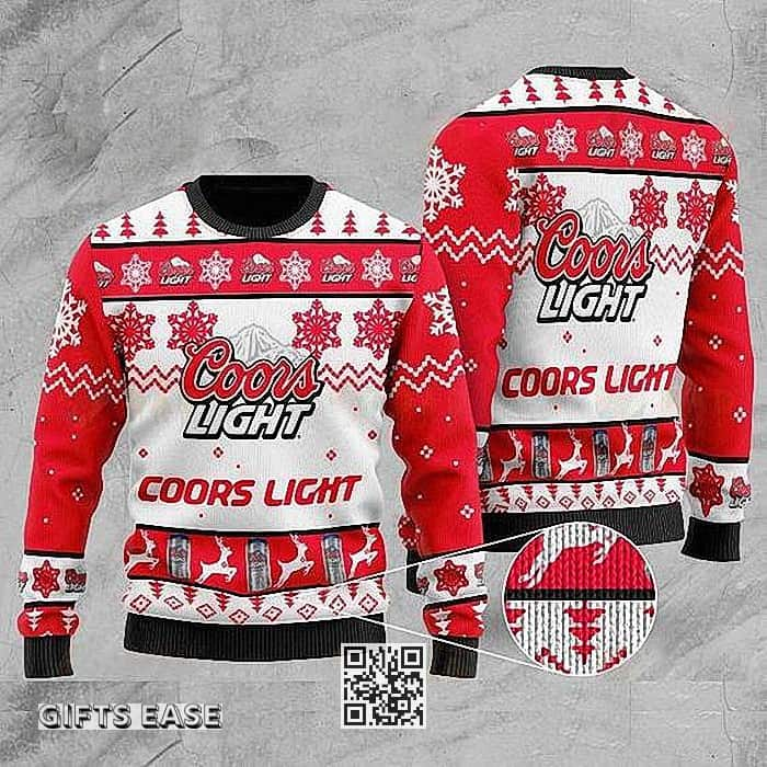 Coors Light Beer Ugly Christmas Sweater Gift For Daughter From Mom