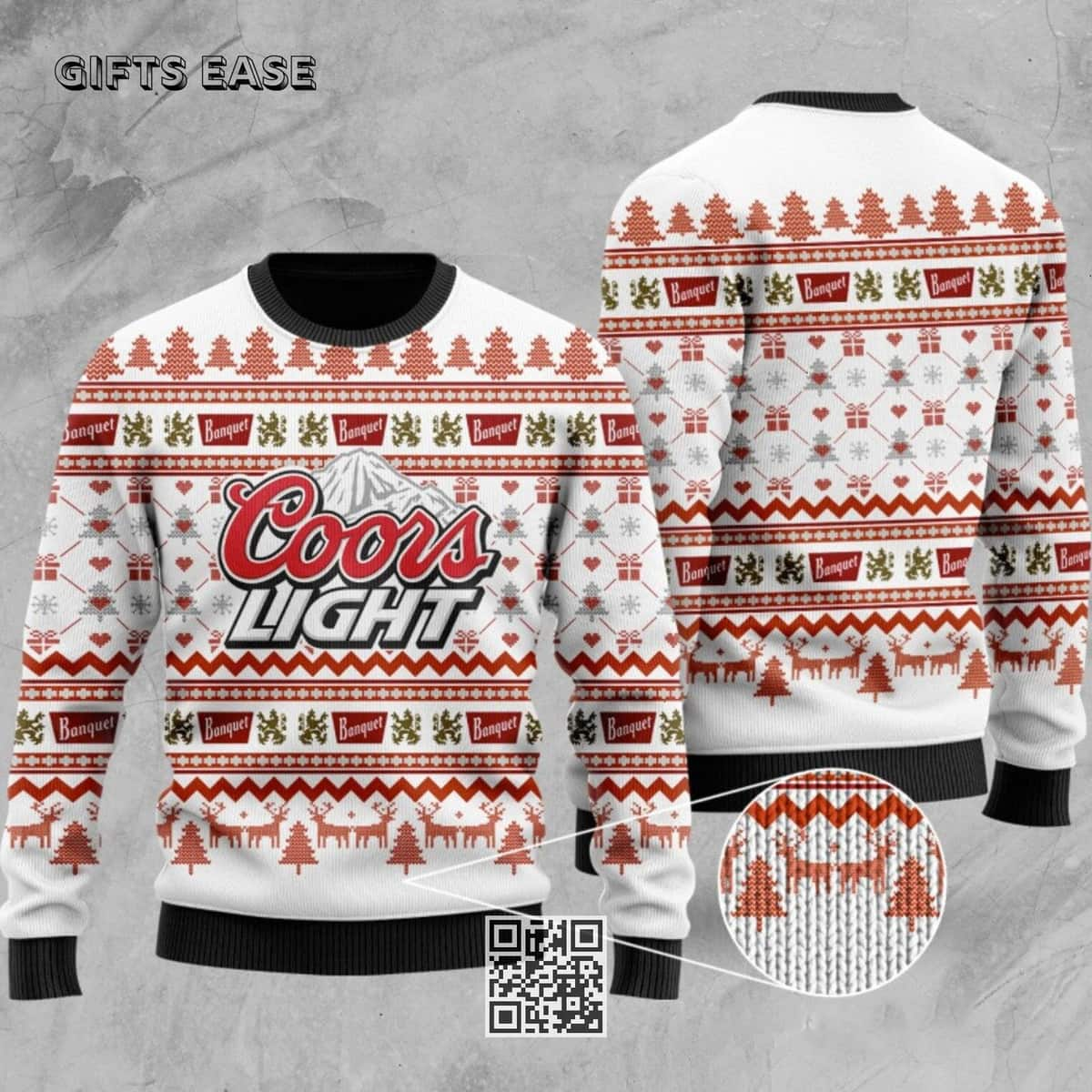 Coors Light Beer Ugly Christmas Sweater Birthday Gift For Sister