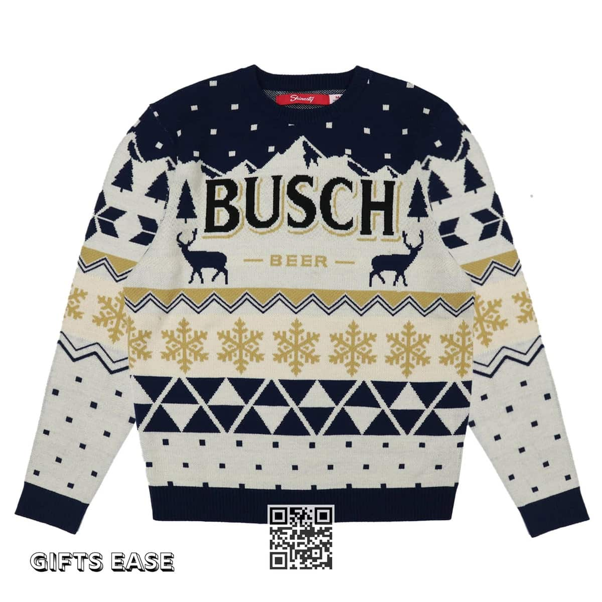 Vintage Busch Beer Ugly Christmas Sweater Xmas Gift For Son From Mom