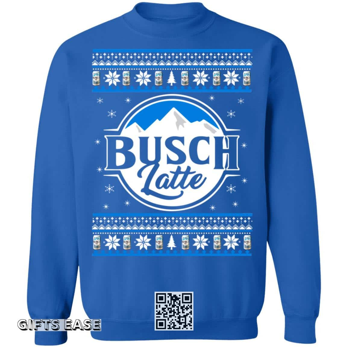 Basic Busch Latte Beer Ugly Christmas Sweater Birthday Gift For Mom