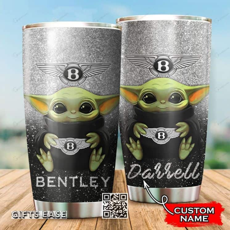 Bentley Baby Yoda Tumbler Cool Gift For Star Wars Fans Custom Name 