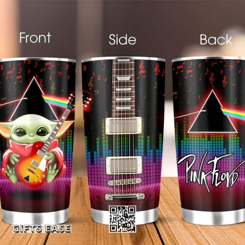 Pink Floyd Baby Yoda Tumbler Cool Star Wars Birthday Gift 