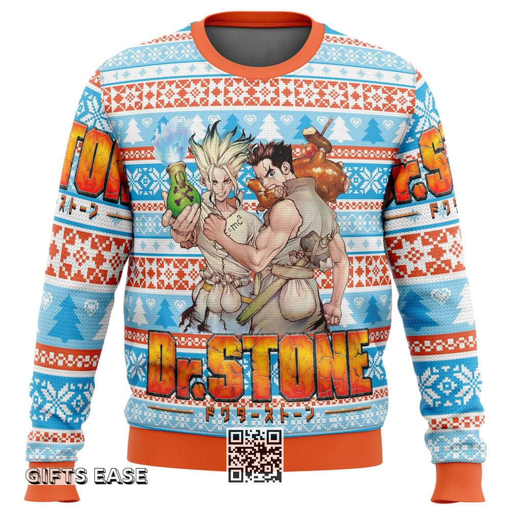 Dr. Stone Ugly Christmas Sweater Xmas Pattern