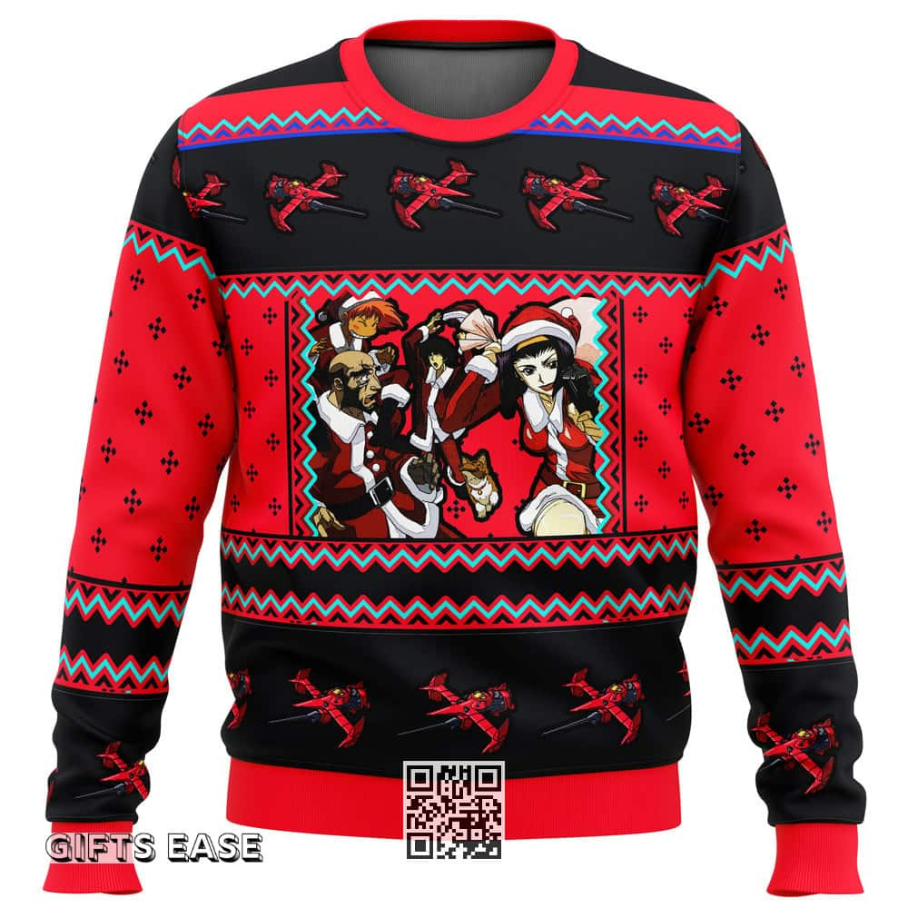 Cowboy Bebop Ugly Christmas Sweater Christmas Holiday