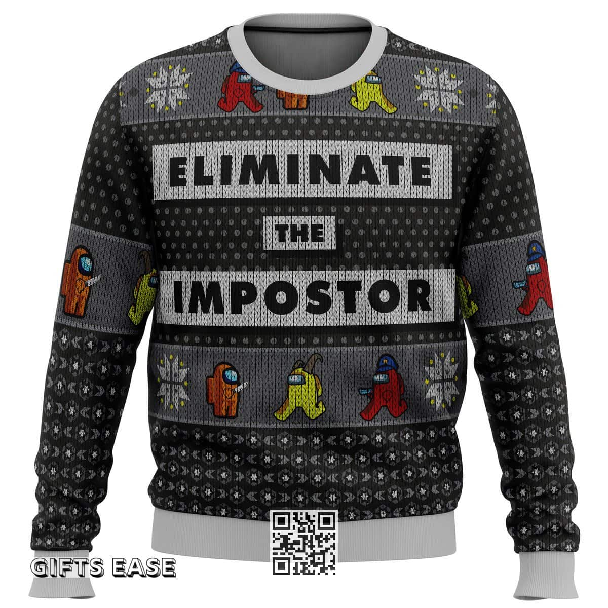 Among Us Ugly Christmas Sweater Eliminate the Impostor