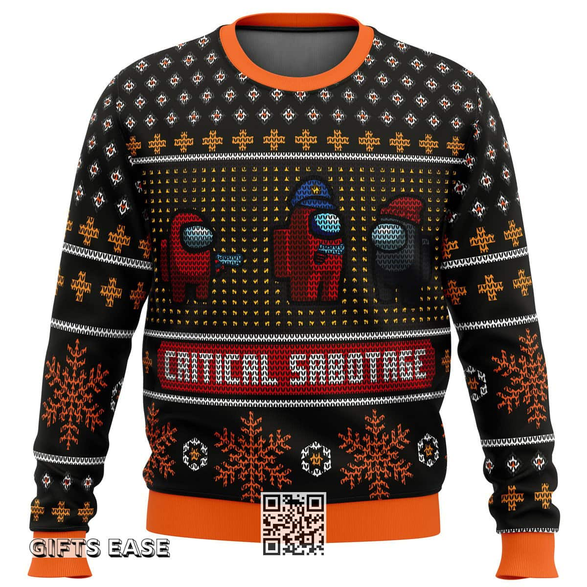 Among Us Ugly Christmas Sweater Critical Sabotage