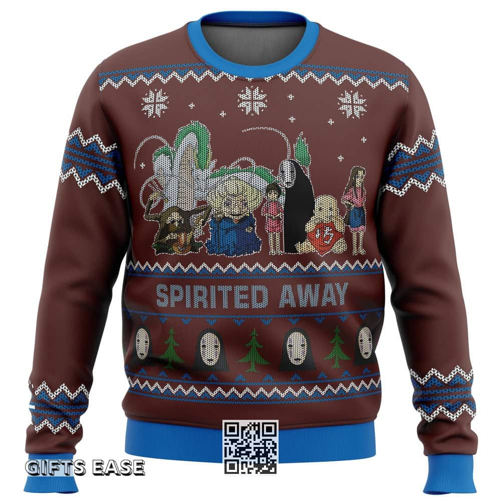 Ghibli Spirited Away Ugly Christmas Sweater Christmas Pattern