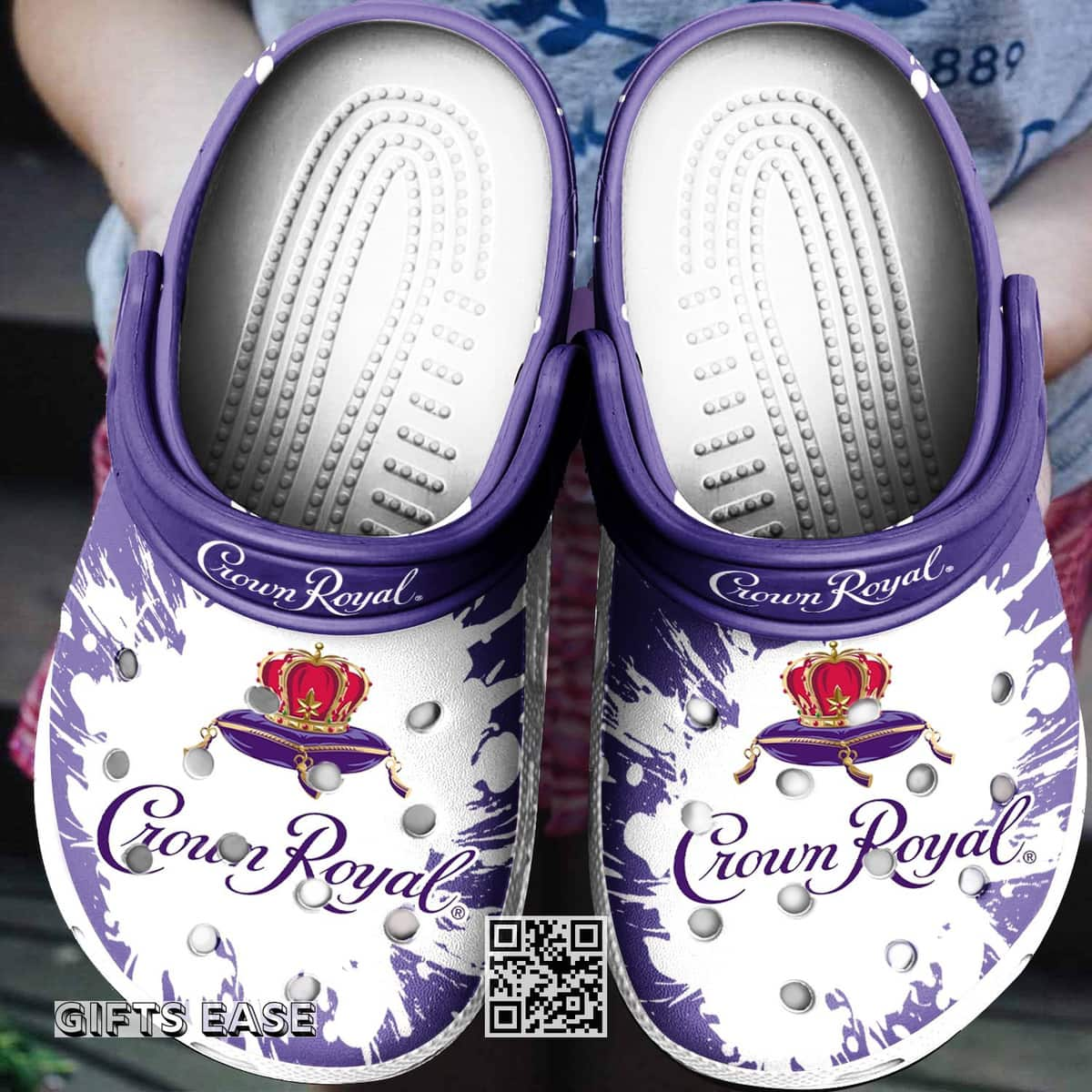 Crown Royal Crocs Clogs Beer Lovers Gift Sandals