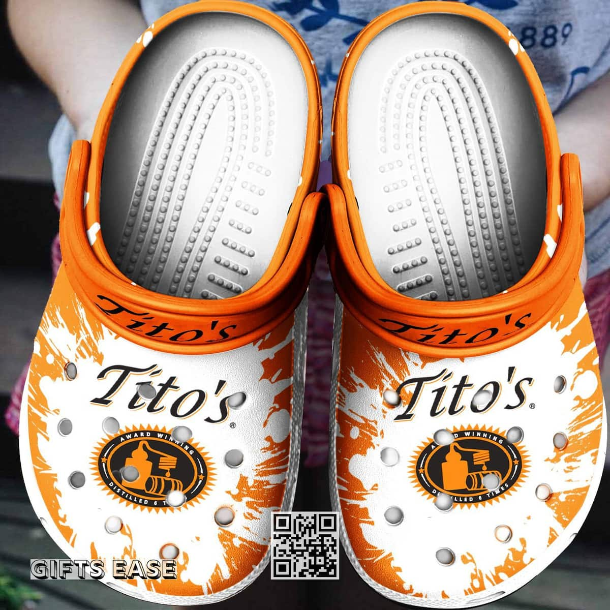 Tito’s Crocs Clogs Gift For Vodka Drinkers Sandals