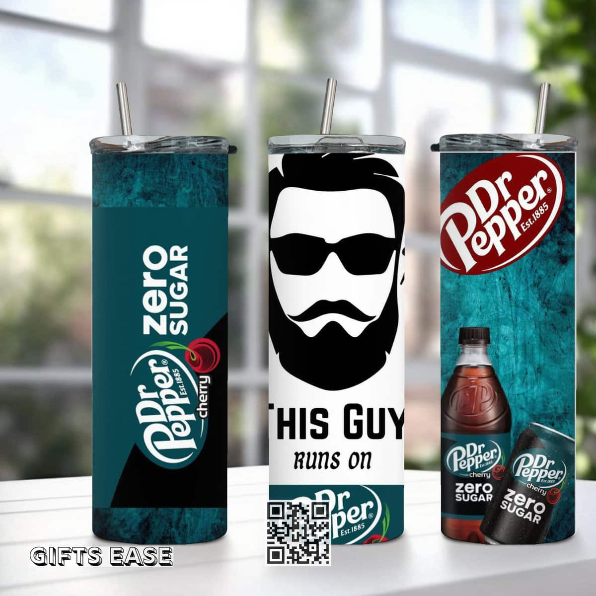 Dr Pepper Tumbler Zero Sugar This Guy Runs On