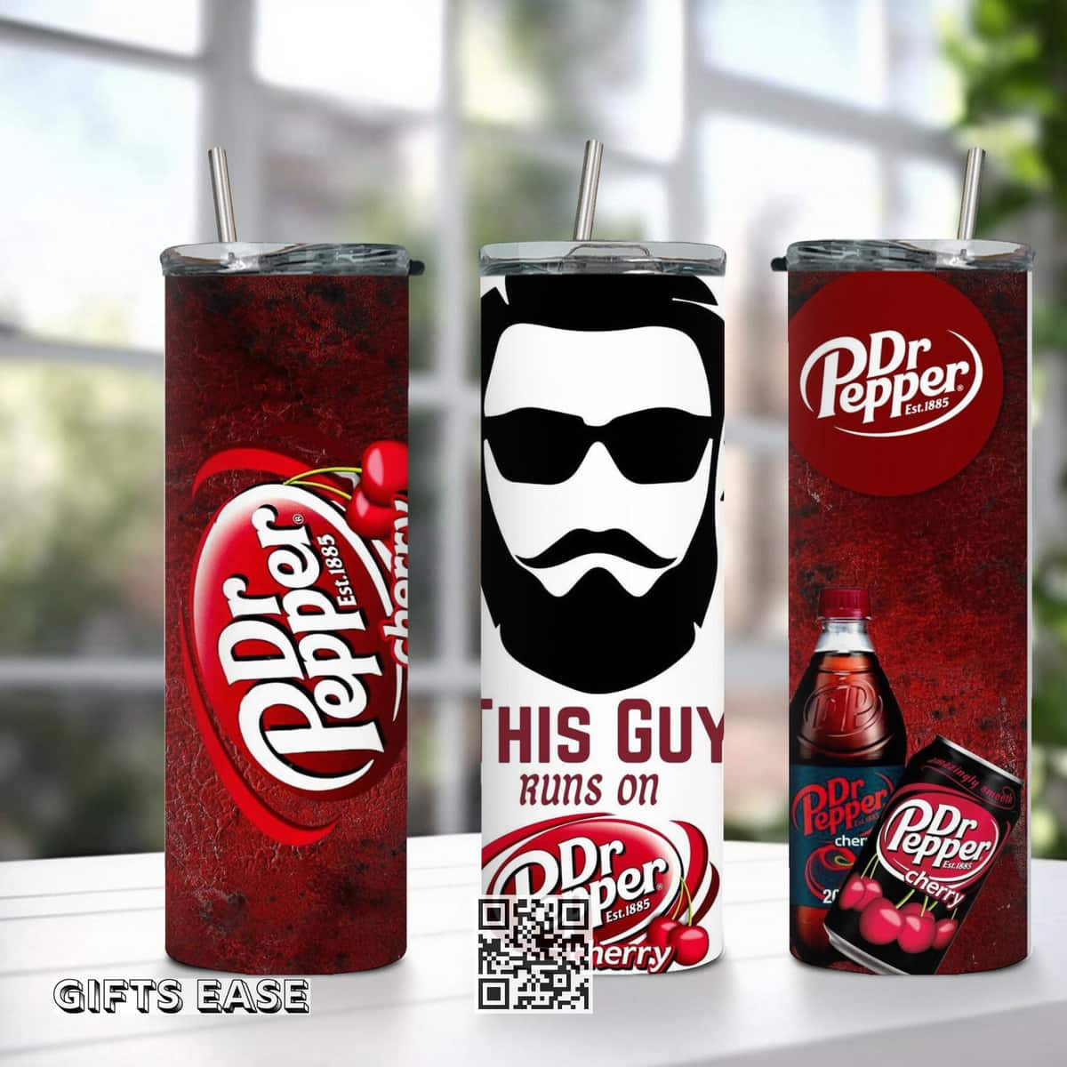 Cherry Dr Pepper Tumbler This Guy Runs On