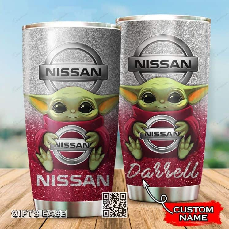 Nissan Baby Yoda Tumbler Gift For Star Wars Fans Custom Name