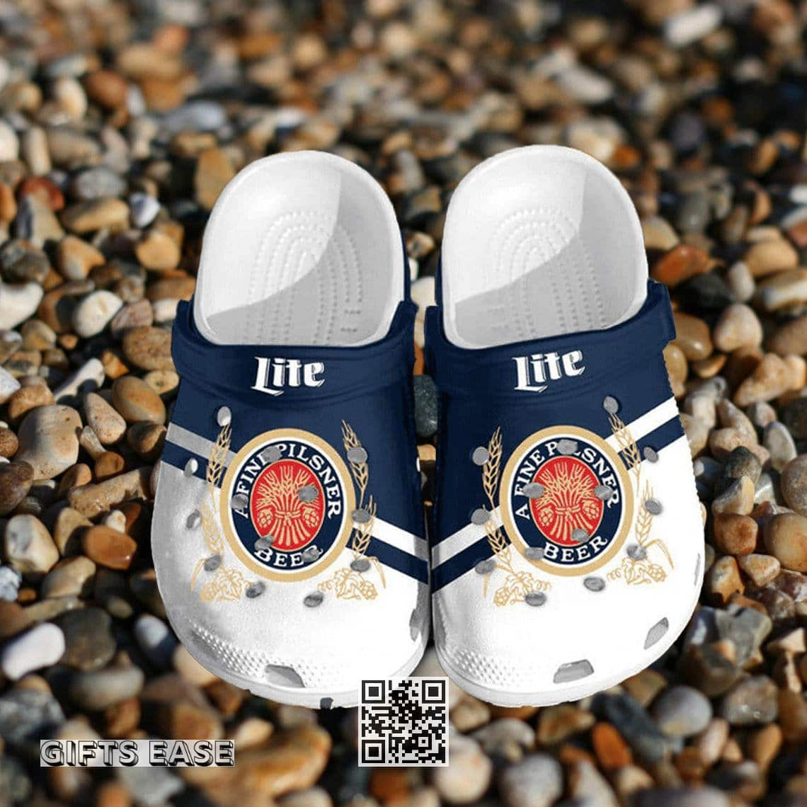 Miller Lite Crocs Clogs Gift For Beer Lovers Sandals