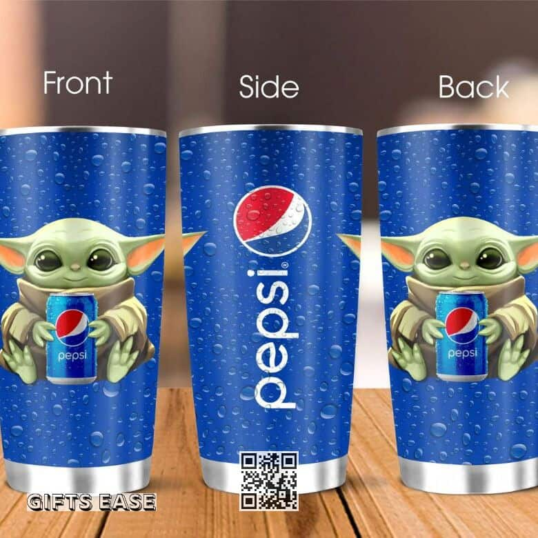 Cool Baby Yoda Pepsi Tumbler