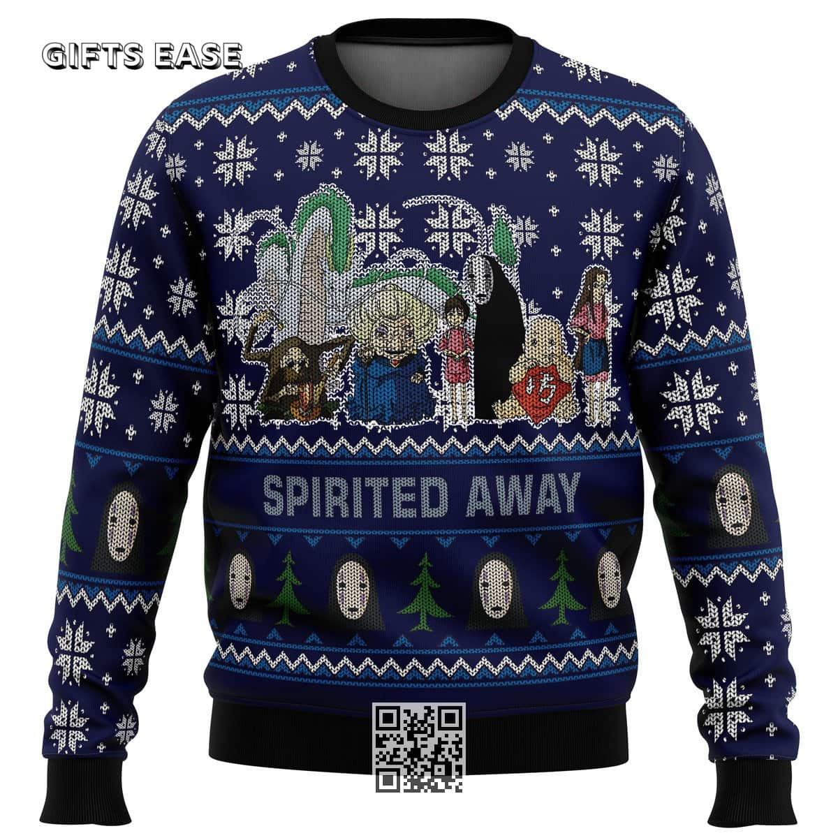 Studio Ghibli Spirited Away Ugly Christmas Sweater Xmas Pattern