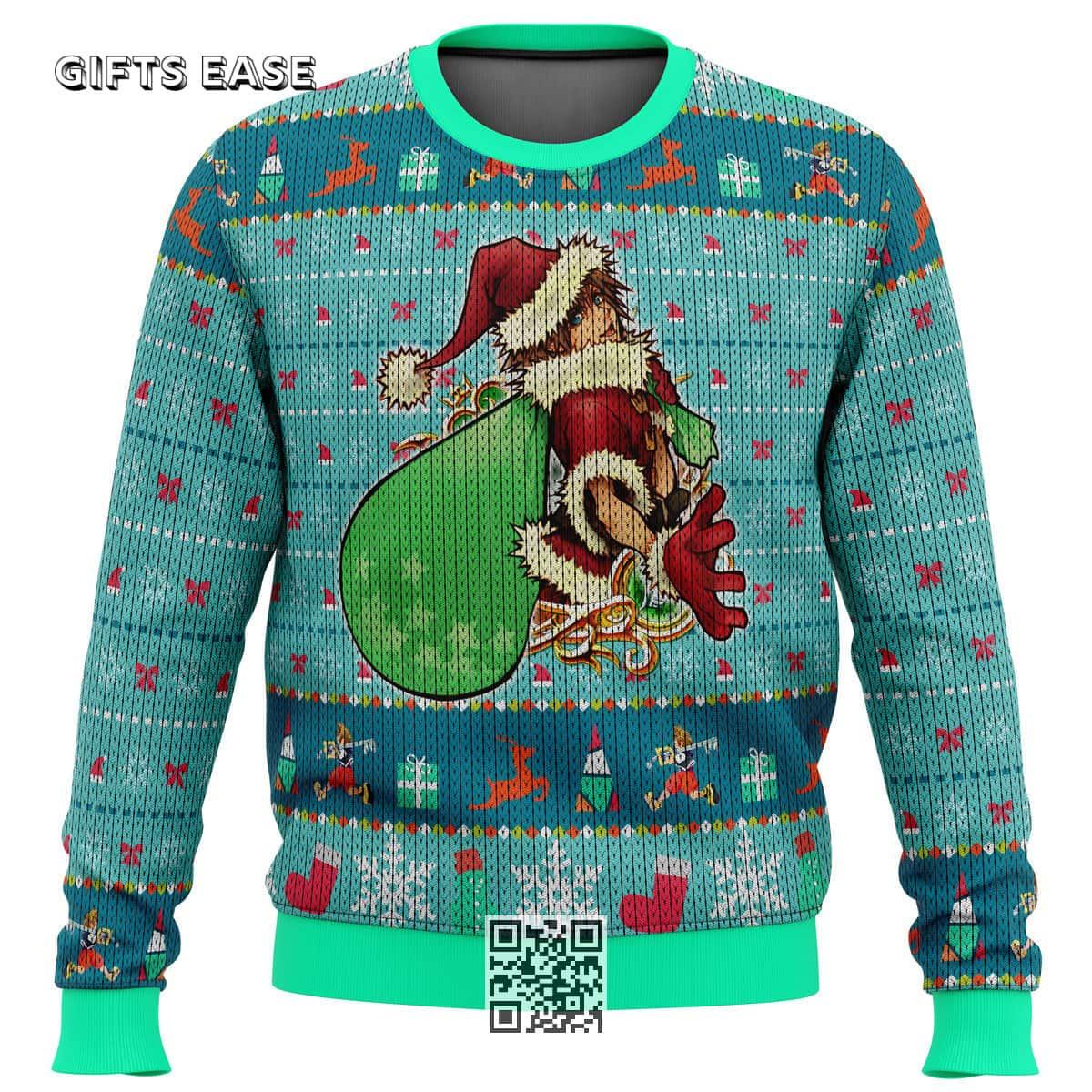 Cool Santa Sora Kingdom Hearts Ugly Christmas Sweater