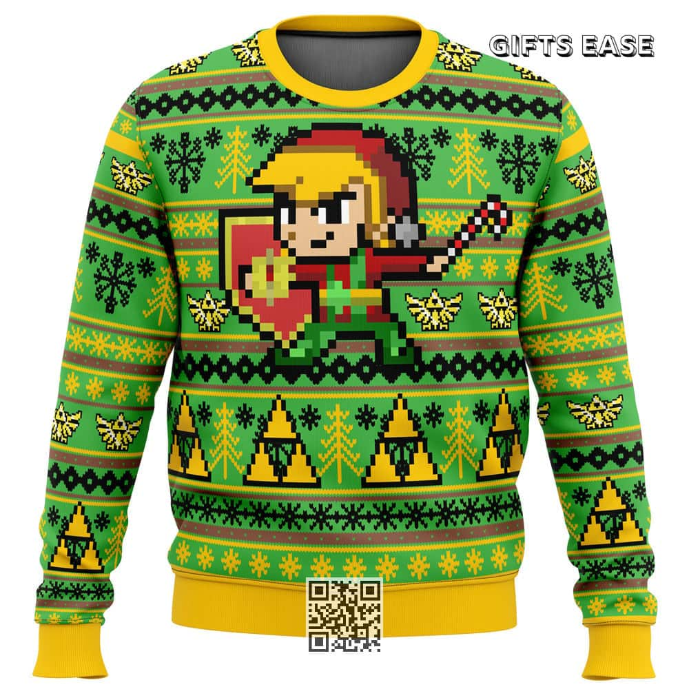 Link Legend Of Zelda Ugly Christmas Sweater Xmas Pattern