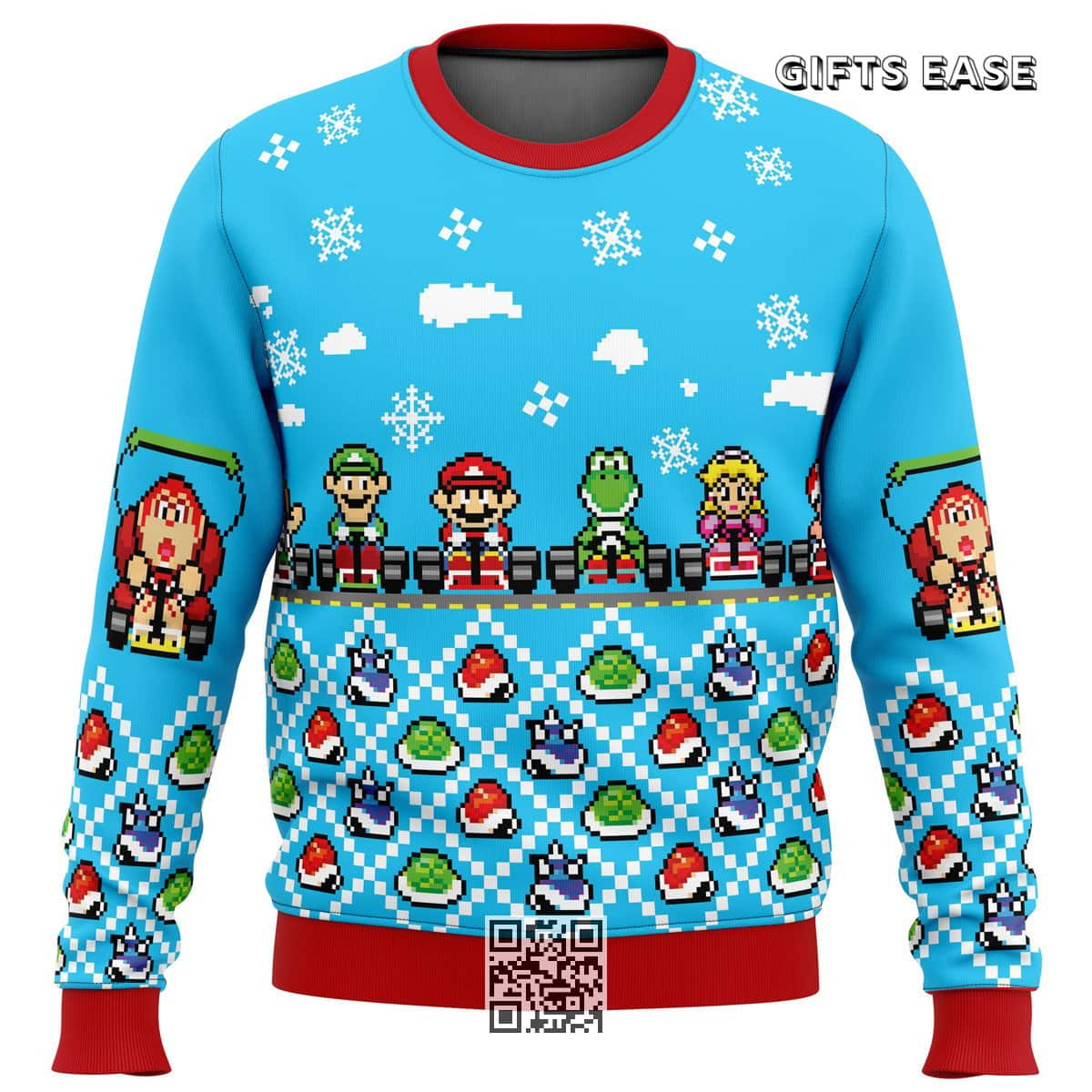 Cool Mario Kart Ugly Christmas Sweater