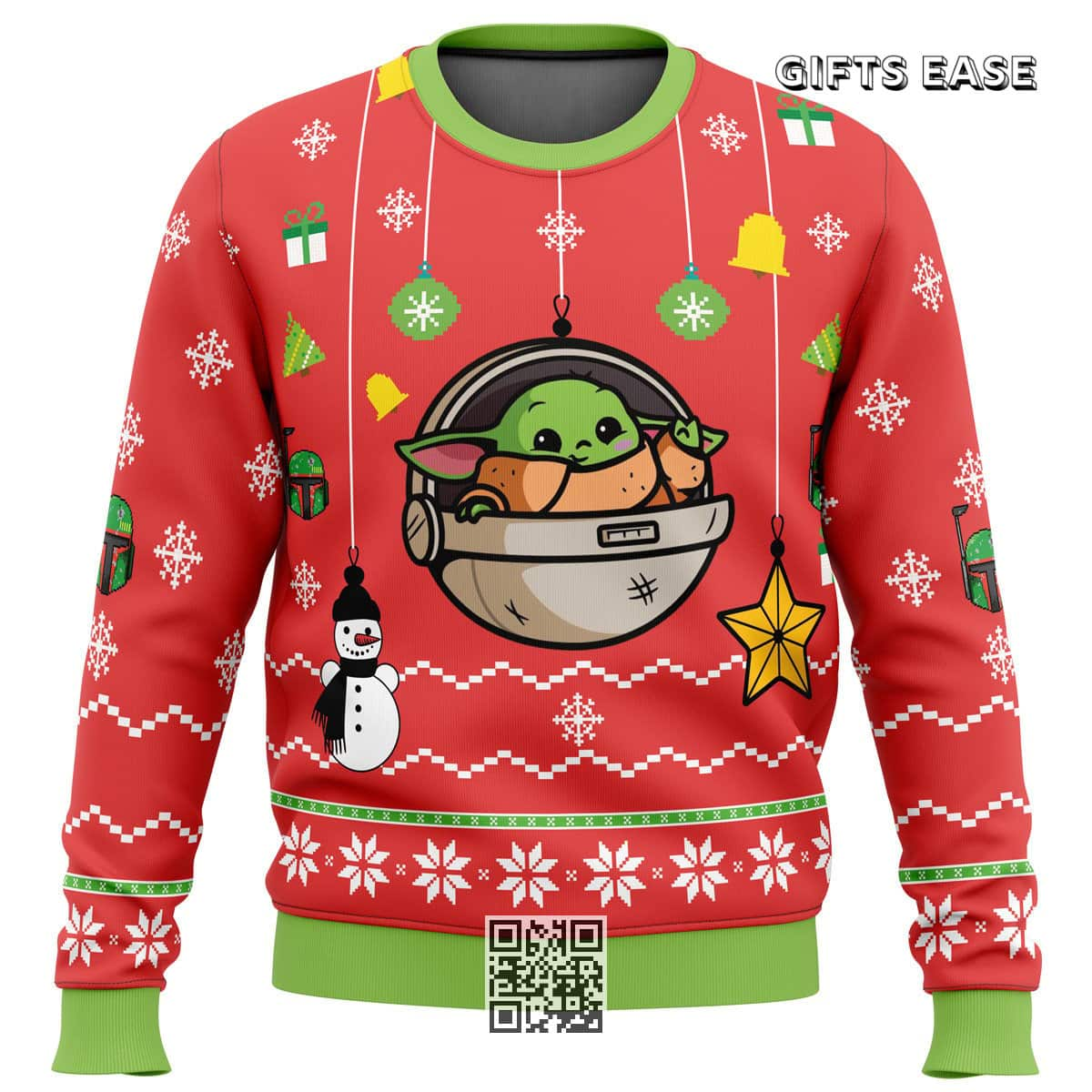 Cool Baby Yoda Ugly Christmas Sweater Xmas Gift