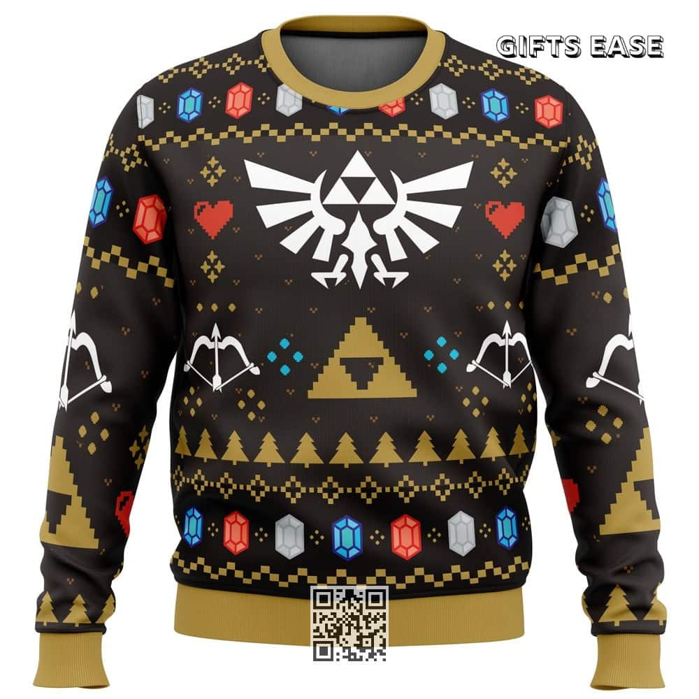 Brown Legend Of Zelda Ugly Christmas Sweater