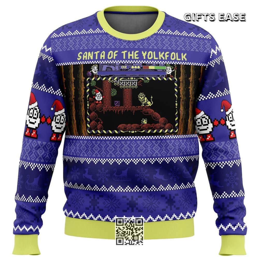 Santa Dizzy Prince Of The Yolkfolk Ugly Christmas Sweater