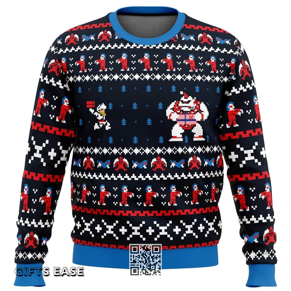 Ghosts ‘n Goblins ‘n Christmas Ugly Christmas Sweater Characters