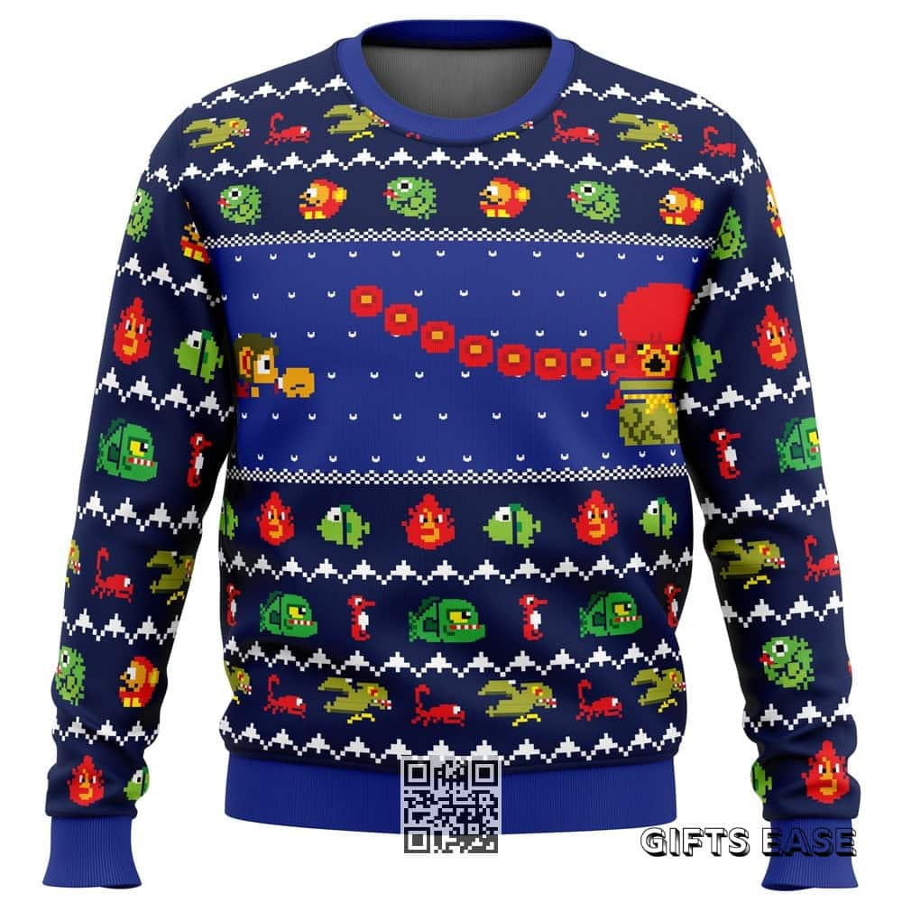 Alex Kidd Ugly Christmas Sweater Characters