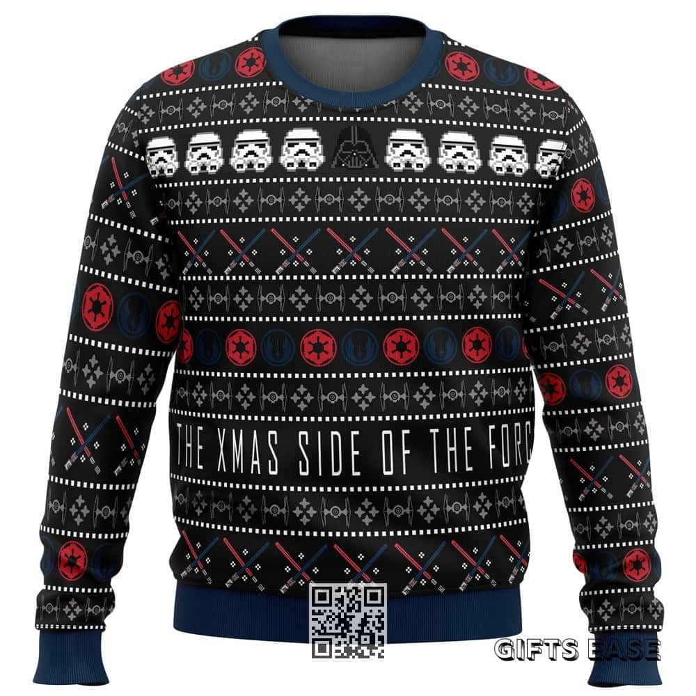 Star Wars Ugly Christmas Sweater The Xmas Side Of The Force Stormtrooper