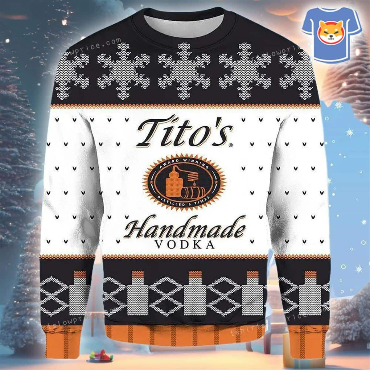 Tito's Vodka Ugly Christmas Sweater