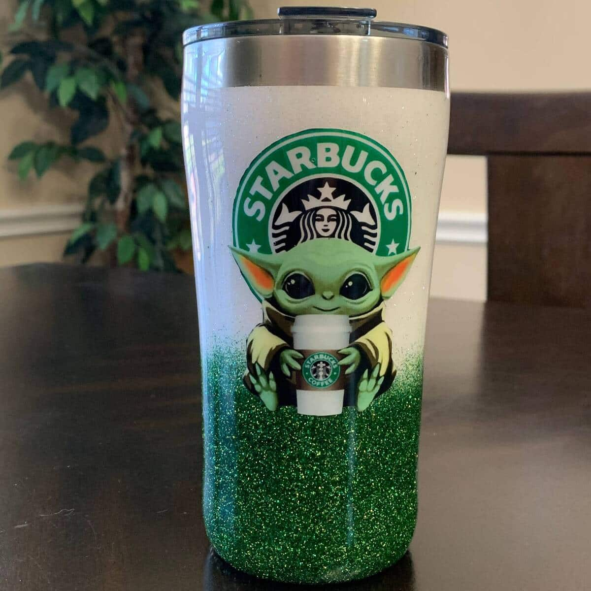 Baby Yoda And Starbucks Tumbler