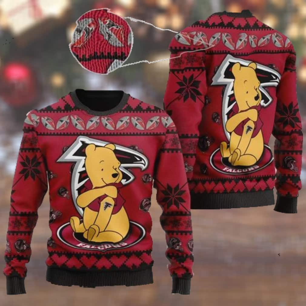 Winnie-the-Pooh Atlanta Falcons NFL Ugly Christmas Sweater