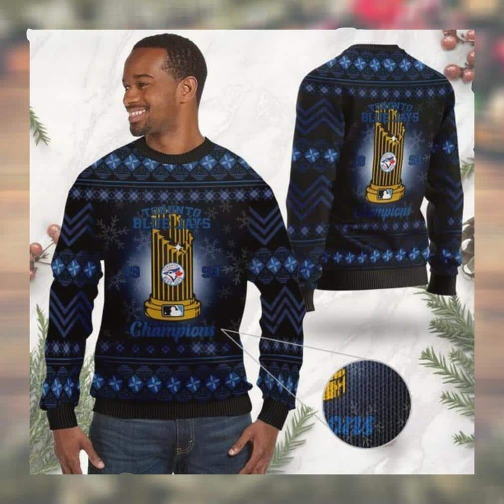 MLB Toronto Blue Jays Ugly Christmas Sweater World Series Champions