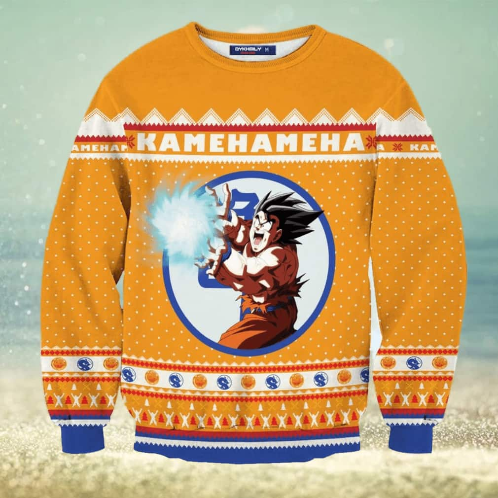 Kamehameha Dragon Ball Ugly Christmas Sweater