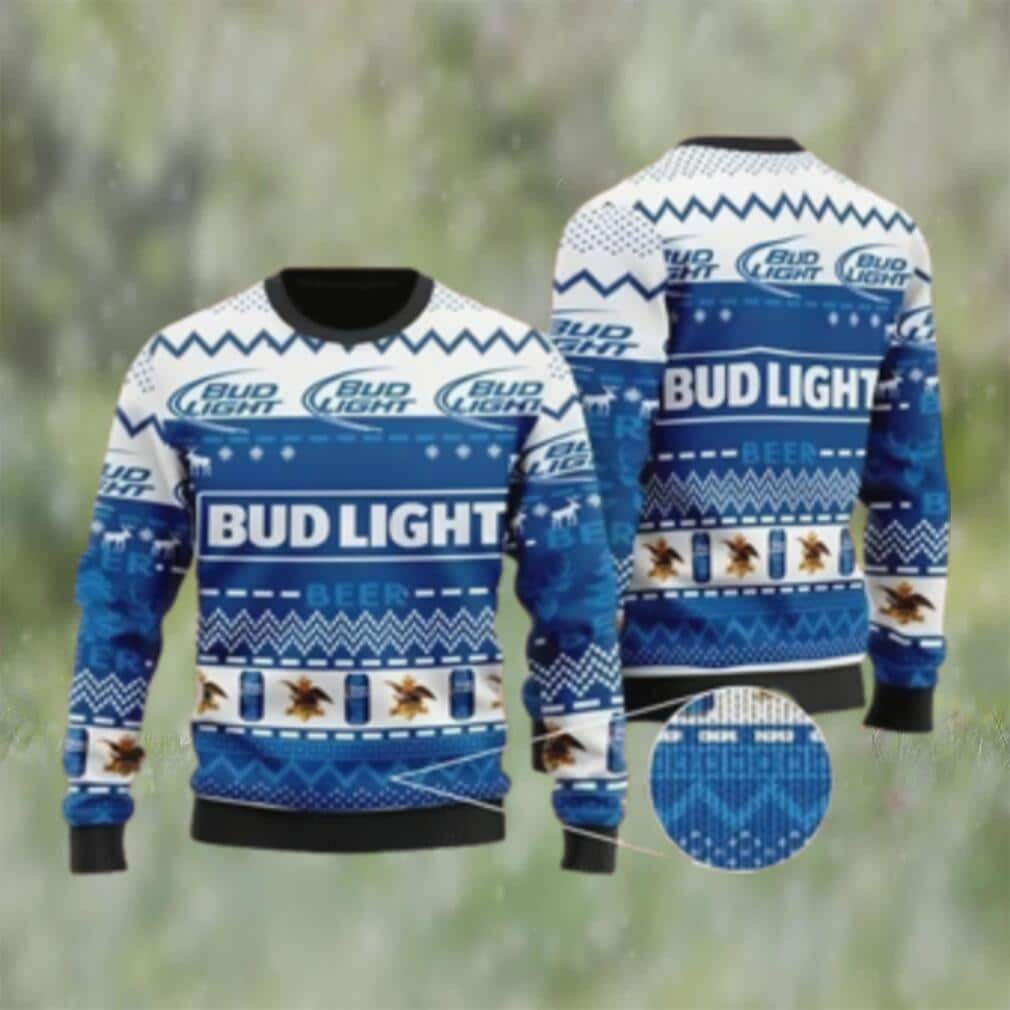 Bud Light Ugly Christmas Sweater Winter Gift