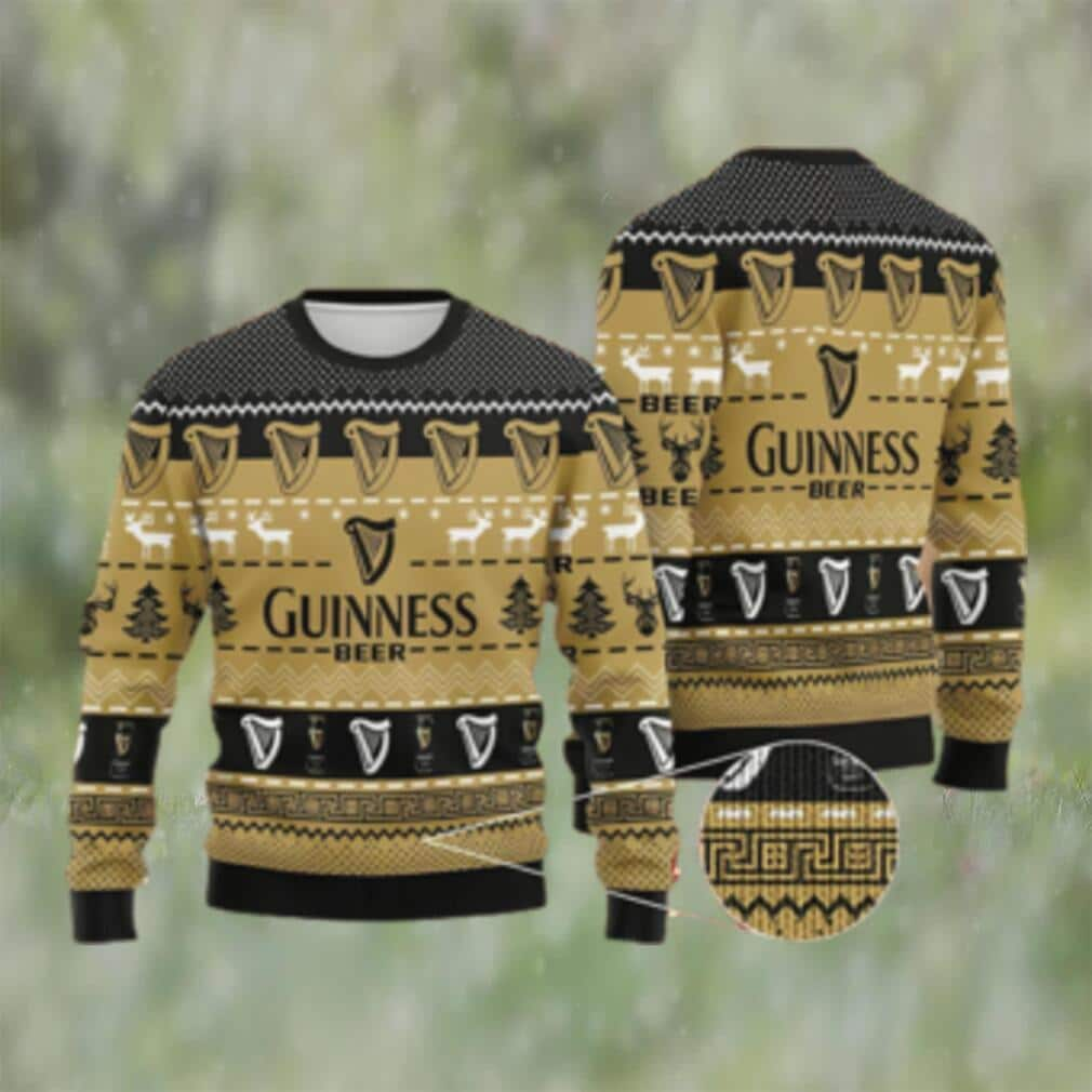 Guinness Beer Ugly Christmas Sweater Winter Gift