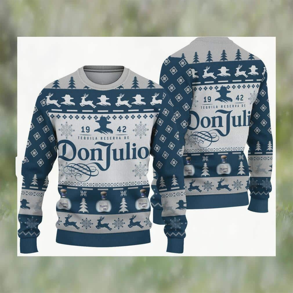 Don Julio Tequila Ugly Christmas Sweater Xmas Pattern