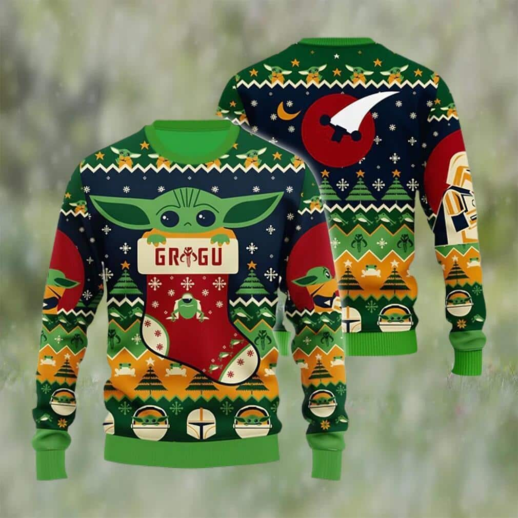 Cool Grogu Ugly Christmas Sweater The Mandalorian