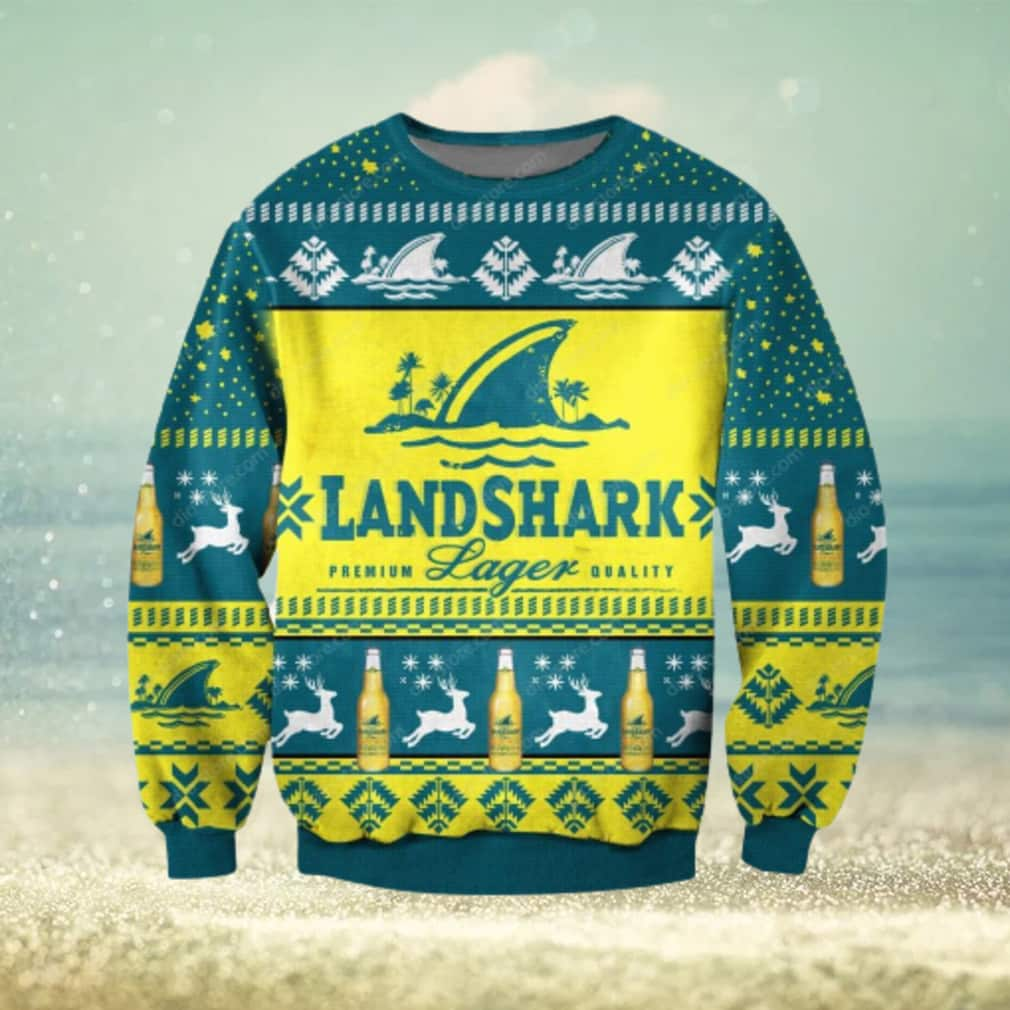 Landshark Lager Beer Ugly Christmas Sweater Premium Quality