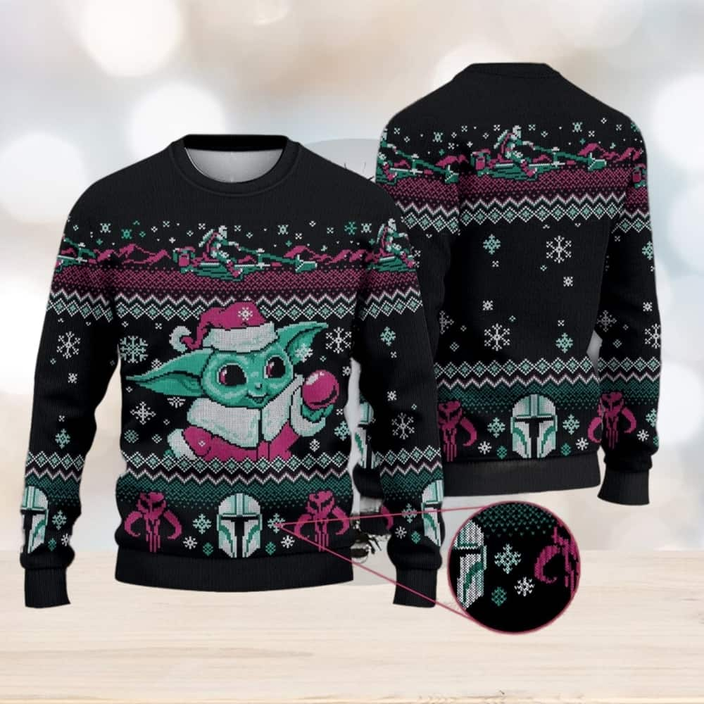 Cute Baby Yoda Stormtrooper Ugly Christmas Sweater