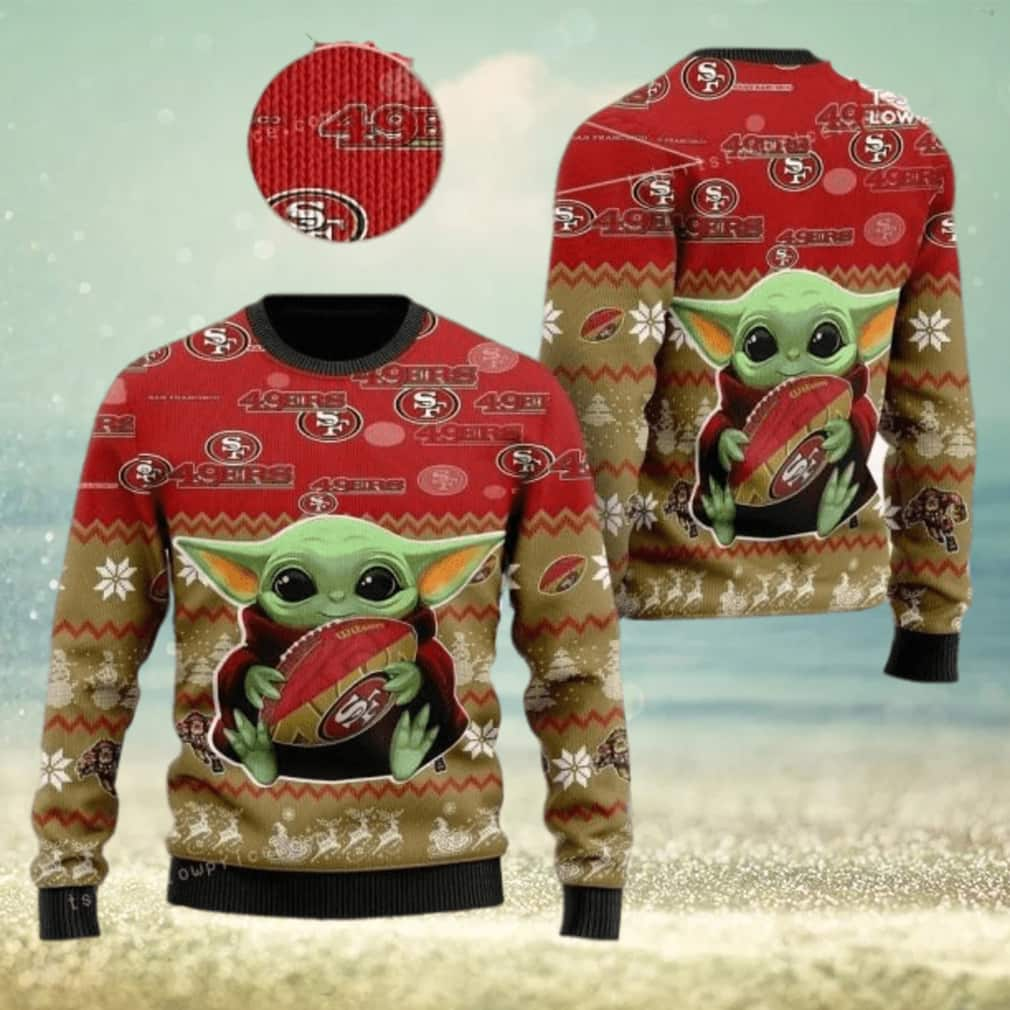 Baby Yoda Star Wars San Francisco 49ers Ugly Christmas Sweater