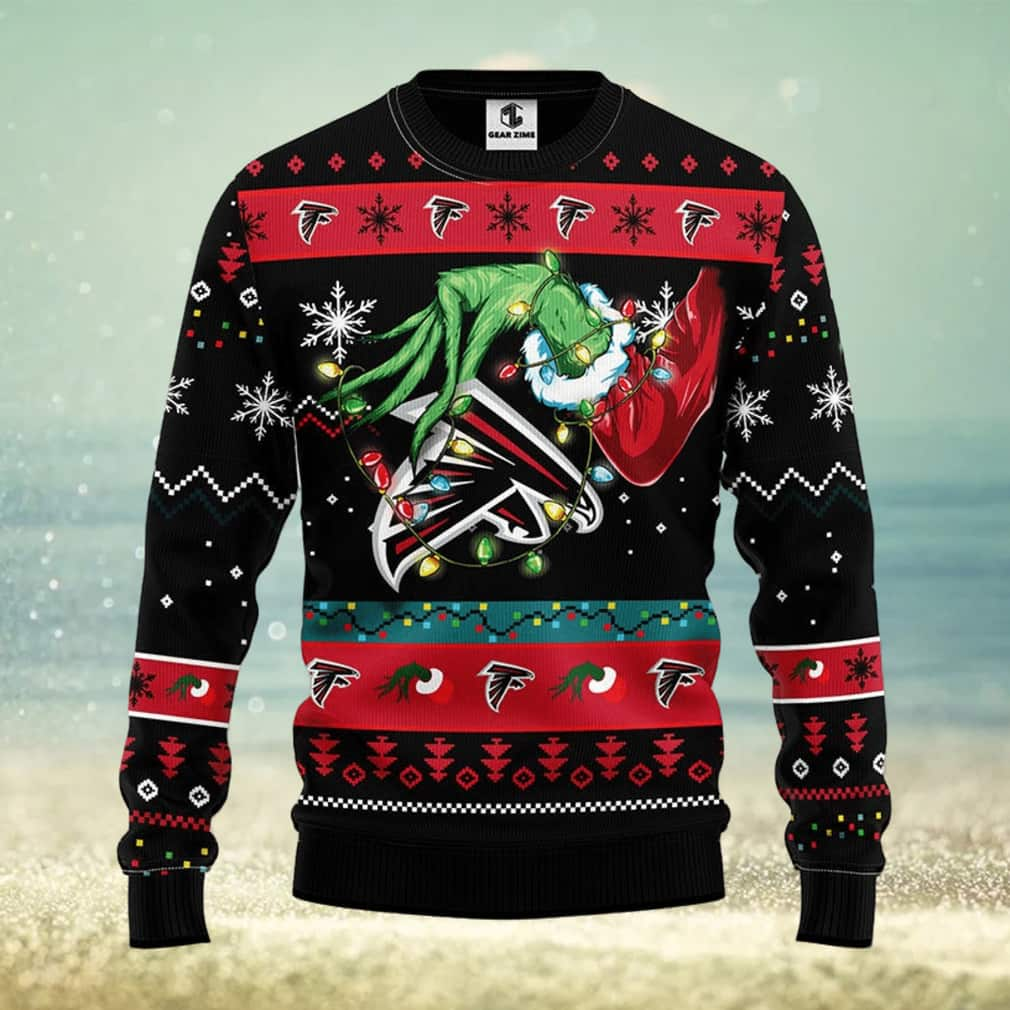 Grinch NFL Atlanta Falcons Ugly Christmas Sweater