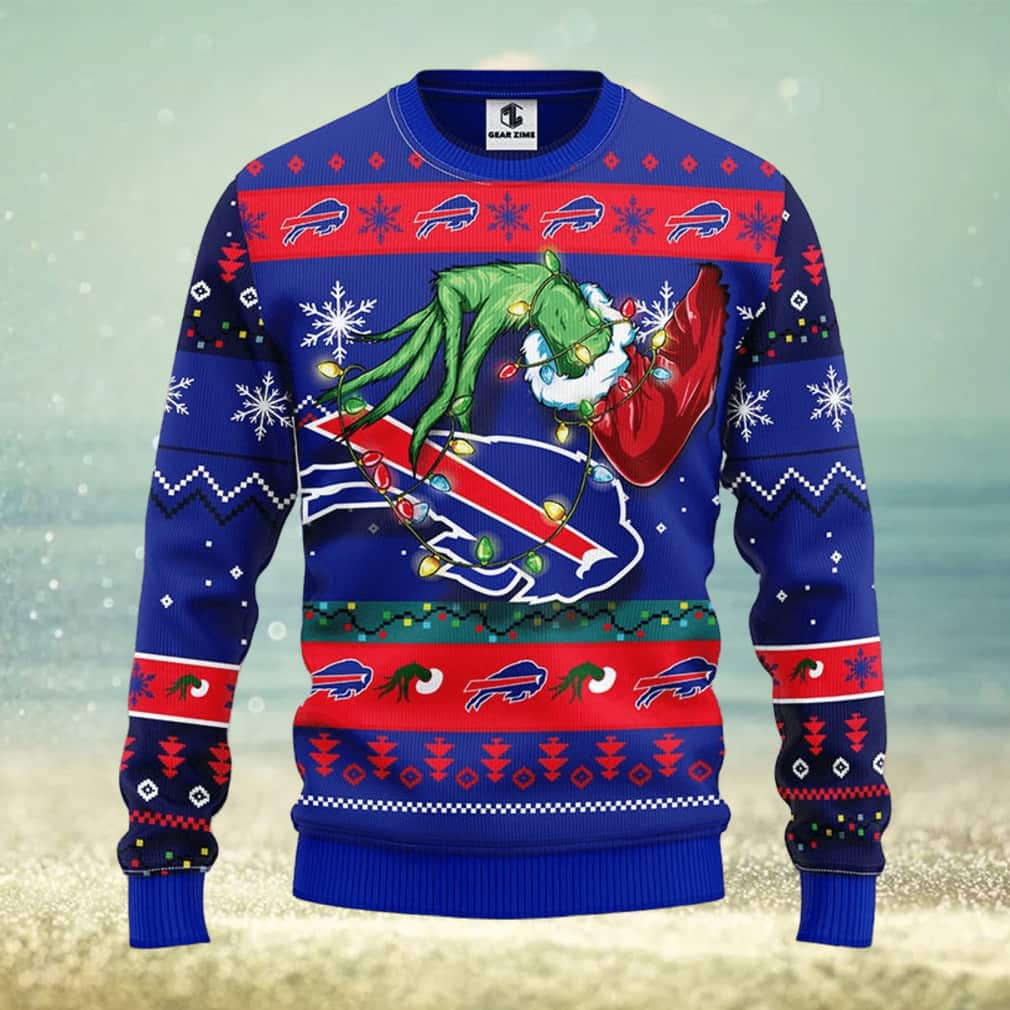 Grinch NFL Buffalo Bills Ugly Christmas Sweater