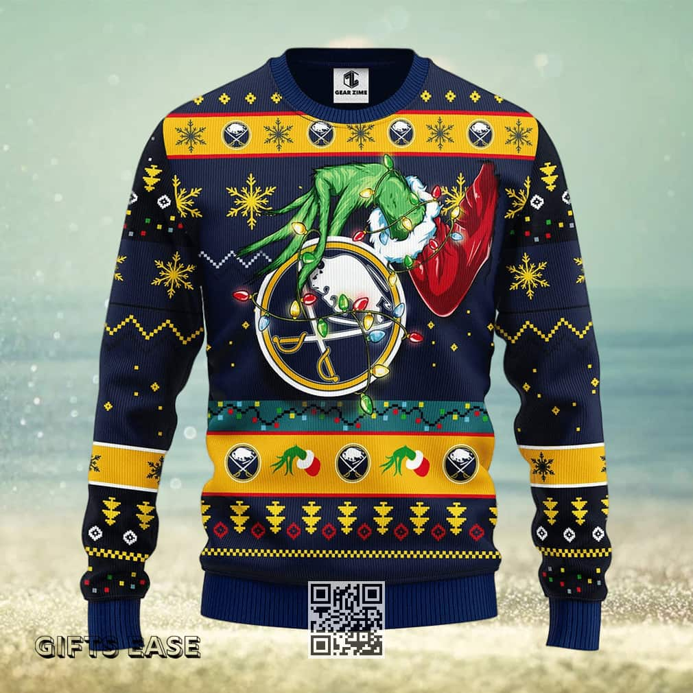 Funny Grinch NHL Buffalo Sabres Ugly Christmas Sweater