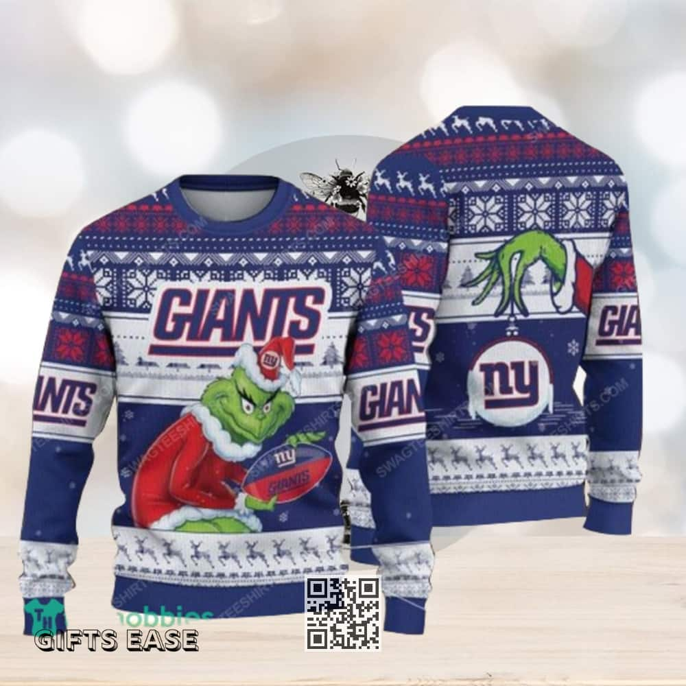 The Grinch NFL New York Giants Ugly Christmas Sweater