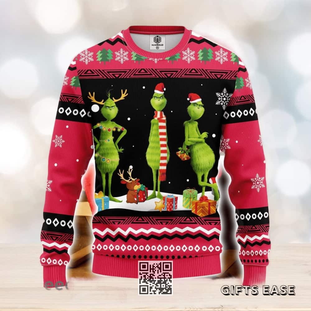 Cool Grinch Ugly Christmas Sweater Xmas Gift