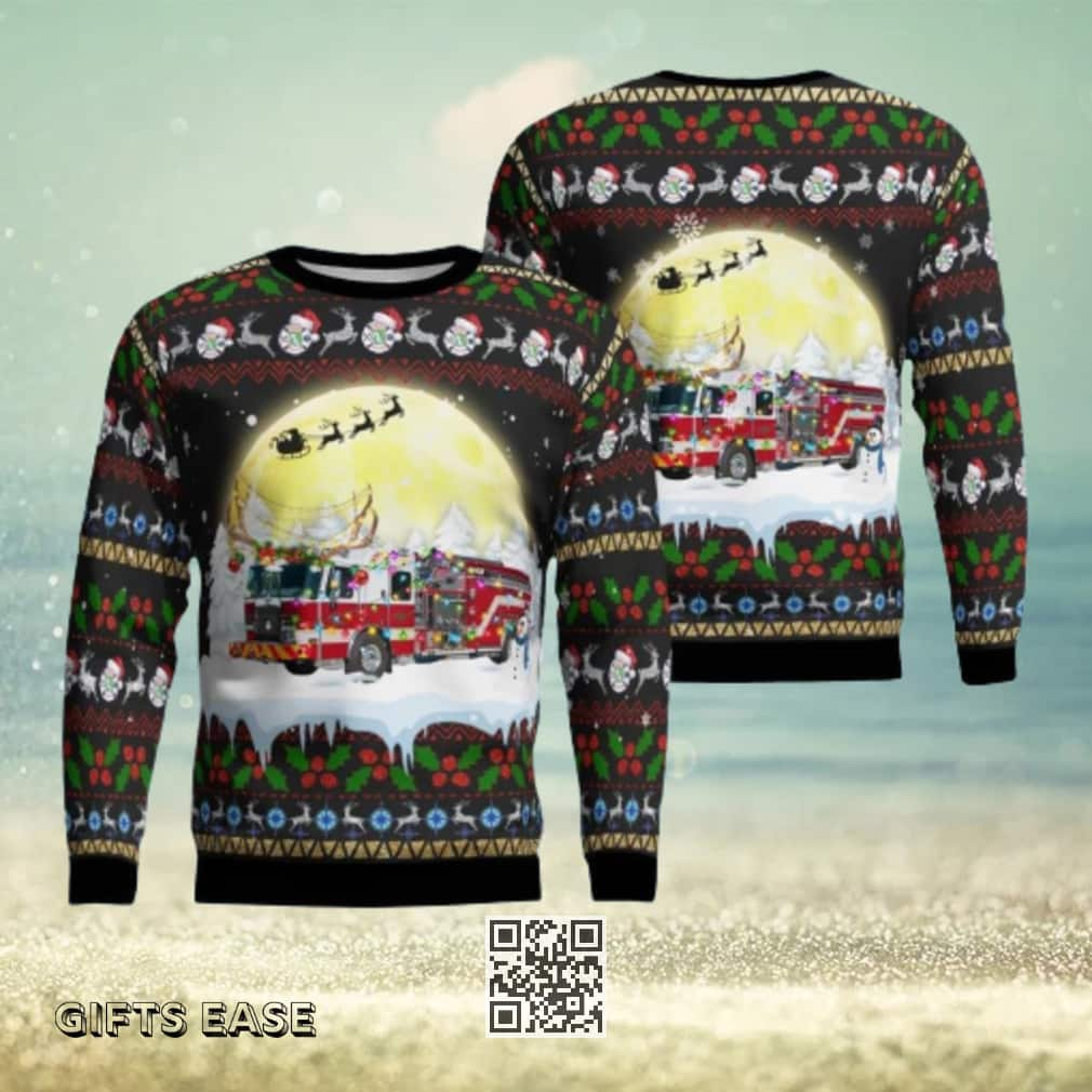 Charlotte County Fire Department Ugly Christmas Sweater