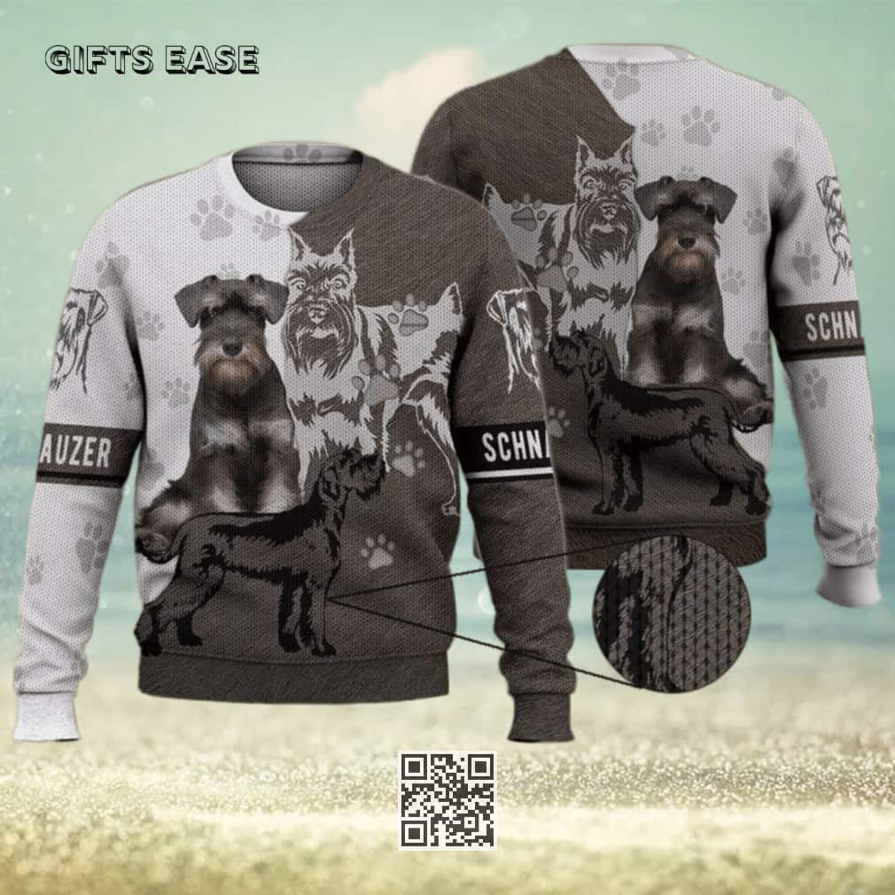 Cute Schnauzer Ugly Christmas Sweater