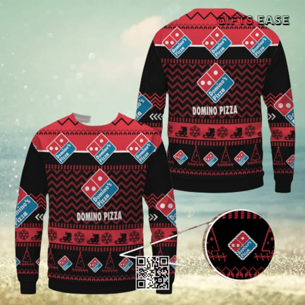 Domino Pizza Ugly Christmas Sweater